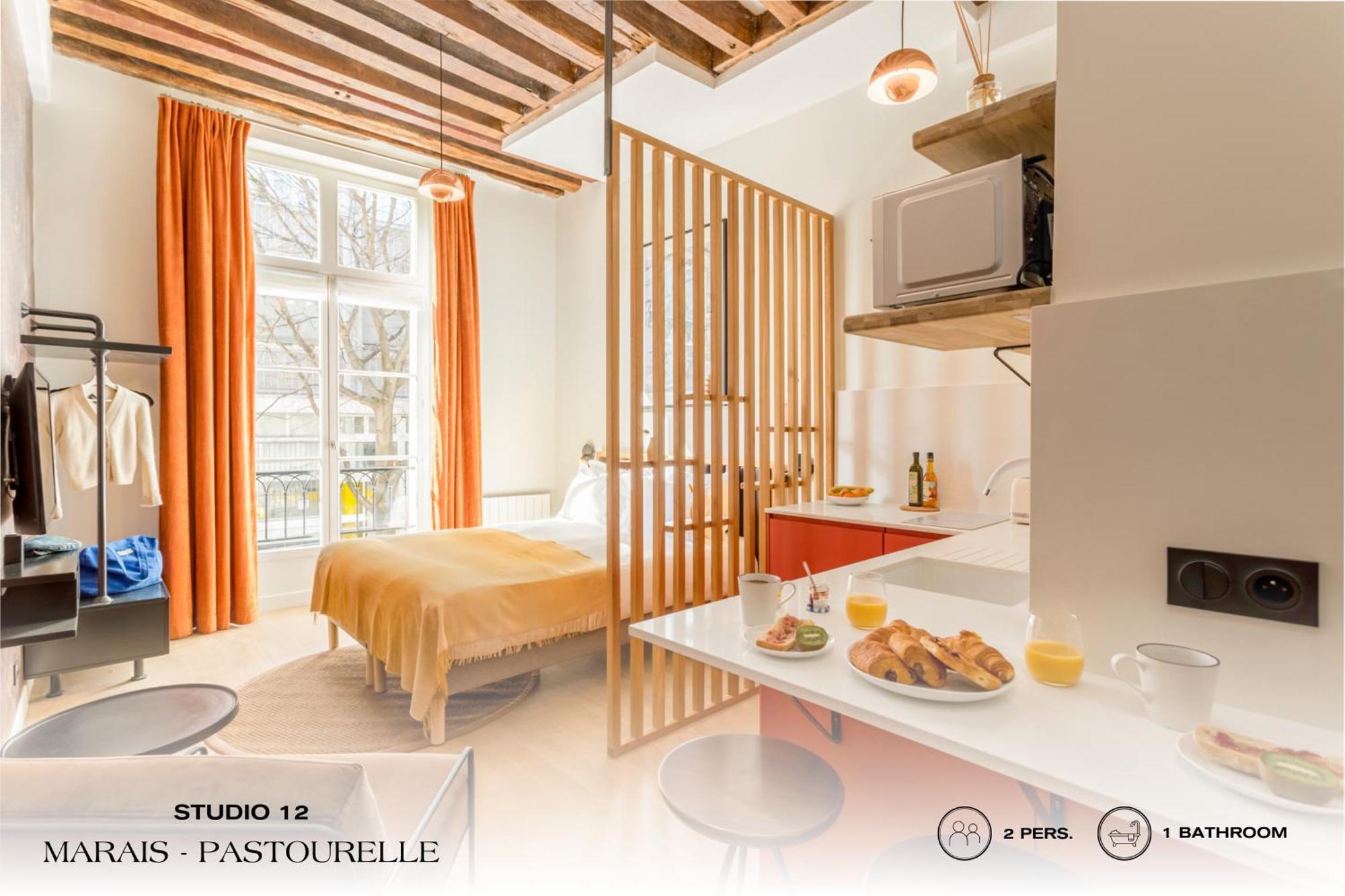 Beauquartier - Marais, Pastourelle Leilighet Paris Eksteriør bilde