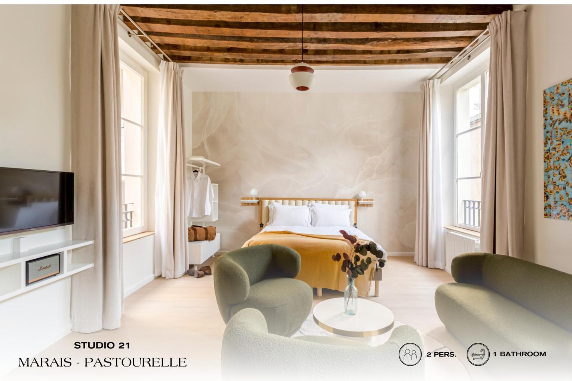 Beauquartier - Marais, Pastourelle Leilighet Paris Eksteriør bilde