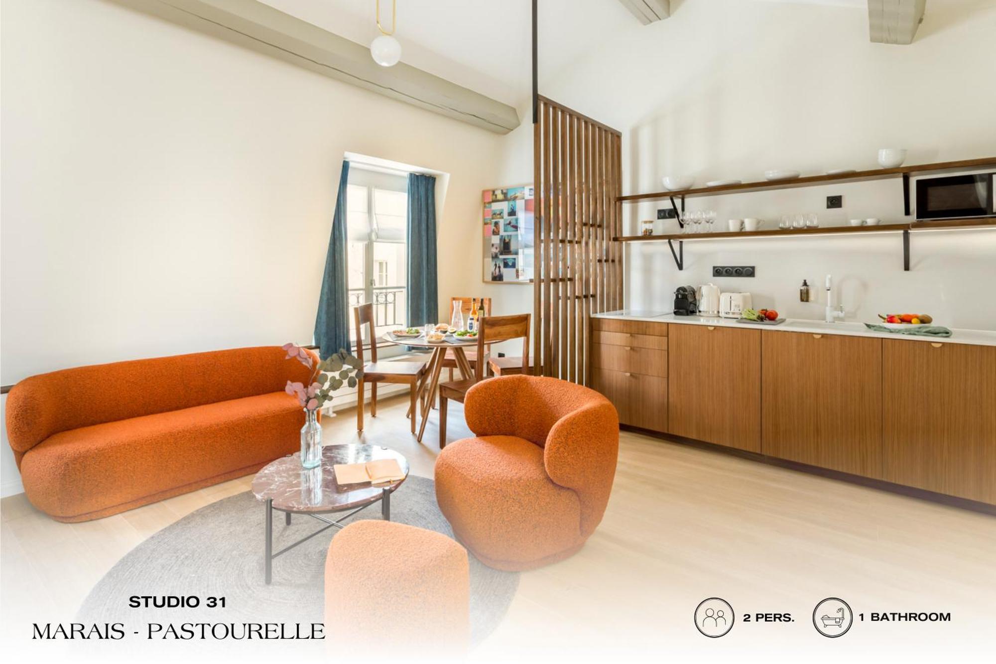 Beauquartier - Marais, Pastourelle Leilighet Paris Eksteriør bilde