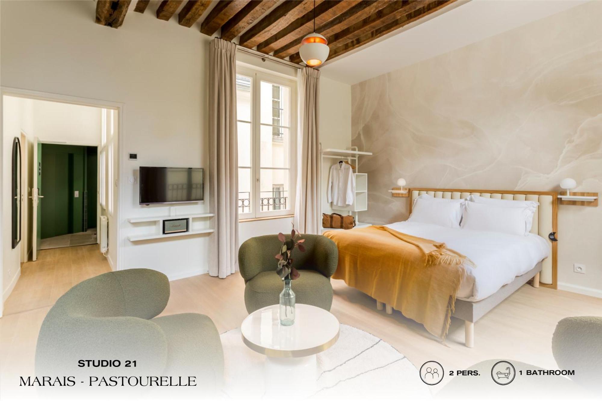Beauquartier - Marais, Pastourelle Leilighet Paris Eksteriør bilde