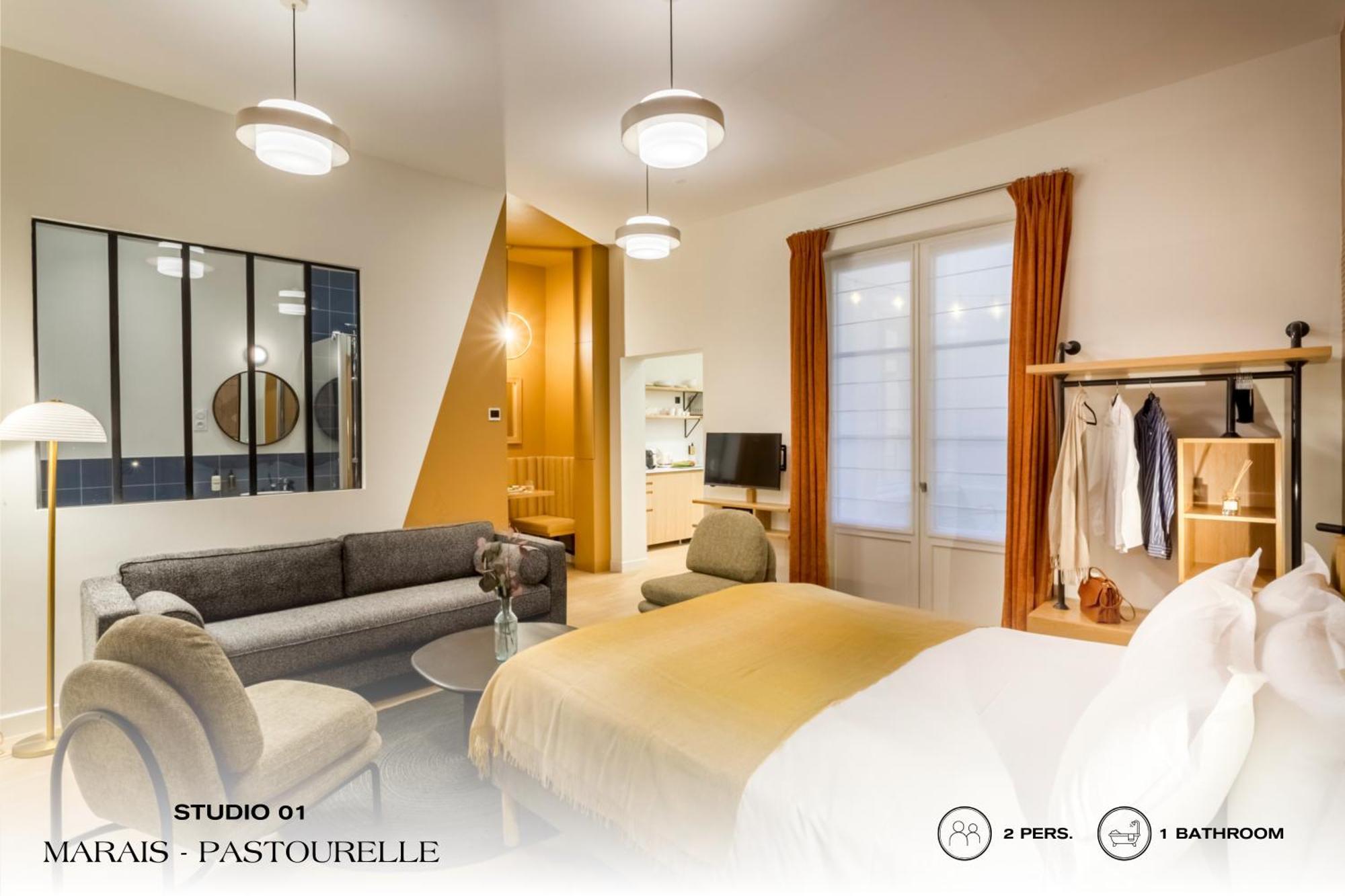 Beauquartier - Marais, Pastourelle Leilighet Paris Eksteriør bilde