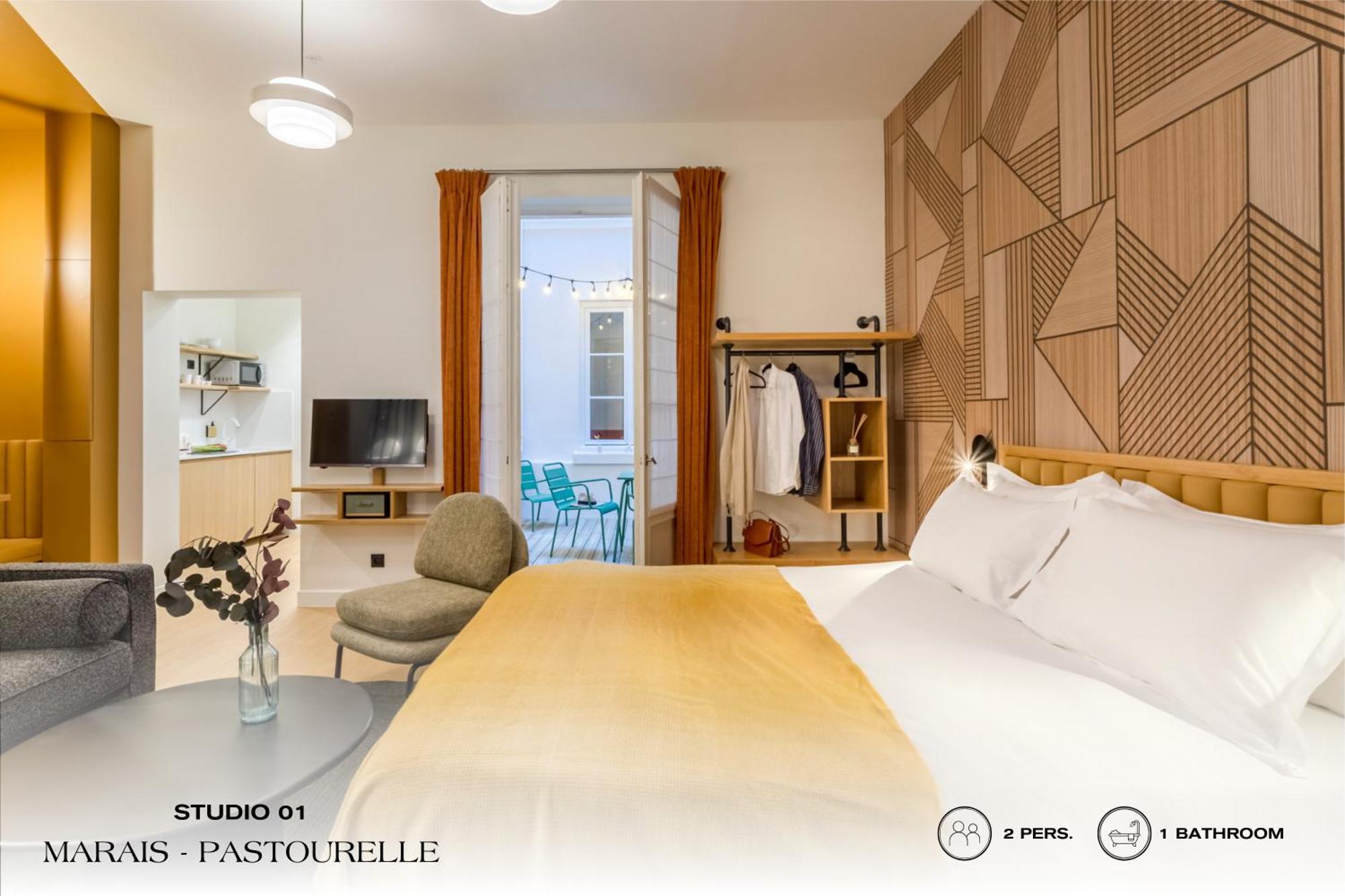 Beauquartier - Marais, Pastourelle Leilighet Paris Eksteriør bilde