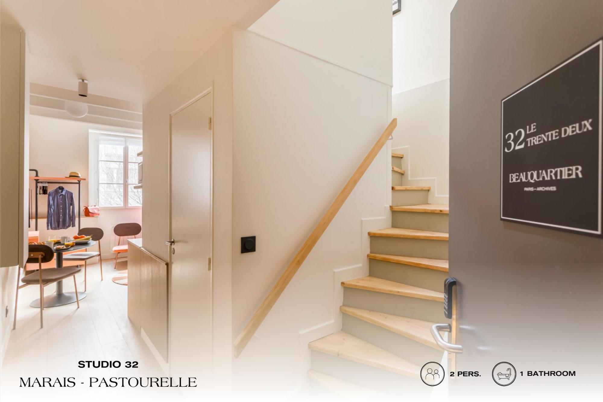 Beauquartier - Marais, Pastourelle Leilighet Paris Eksteriør bilde