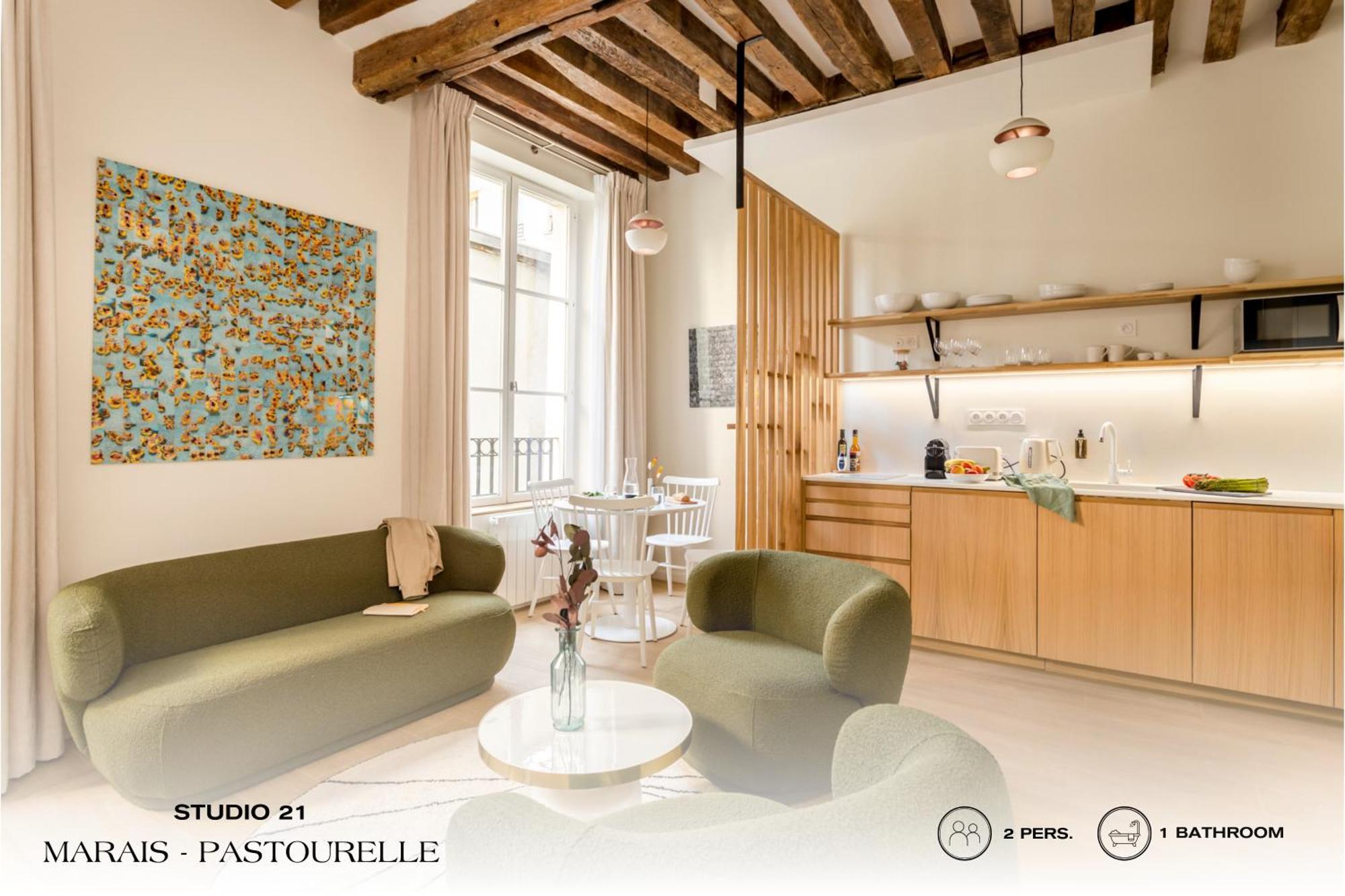 Beauquartier - Marais, Pastourelle Leilighet Paris Eksteriør bilde