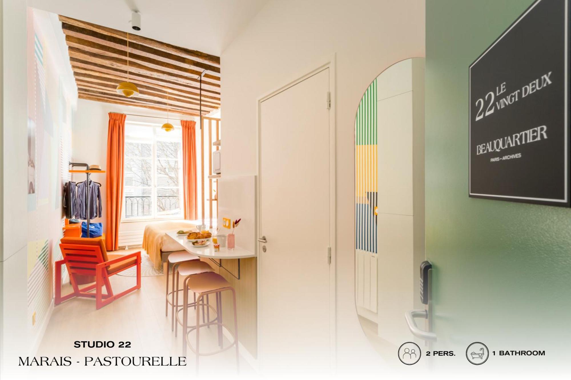 Beauquartier - Marais, Pastourelle Leilighet Paris Eksteriør bilde