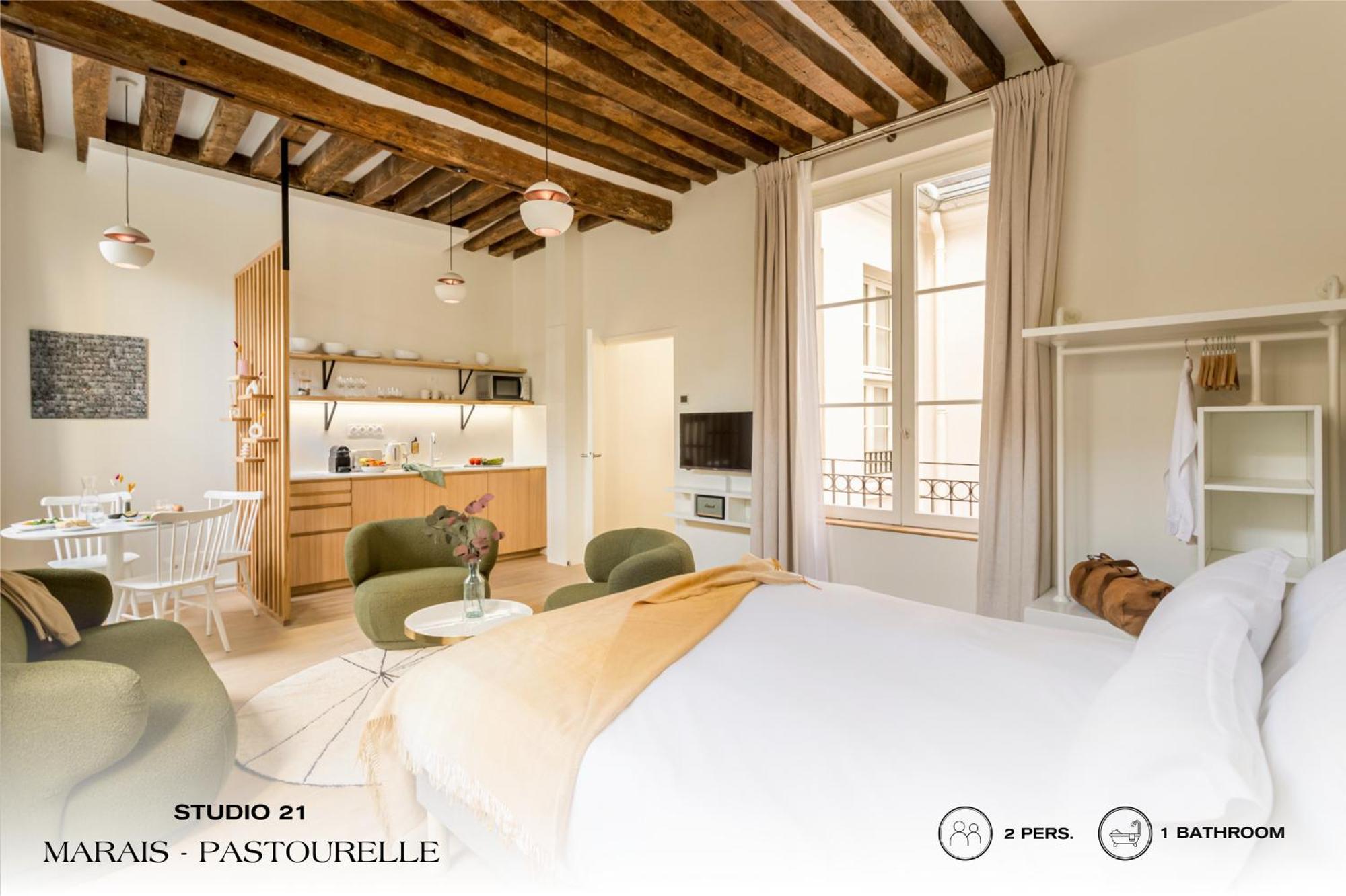 Beauquartier - Marais, Pastourelle Leilighet Paris Eksteriør bilde
